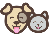 Prudent Pet Logo Mark - Dog and Cat happy